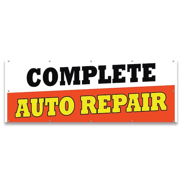 Signmission Complete Auto Repair Banner Concession Stand Food Truck Single Sided B-120-30037 - main